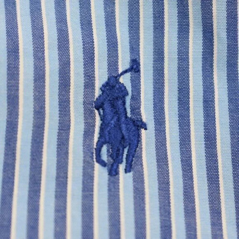 Polo By Ralph Lauren Mens Button-Down Alcott Shirt Size 15 1/2 32/33 Gently Used